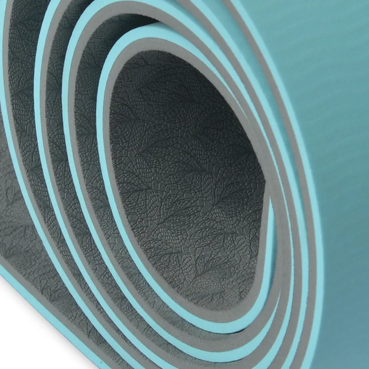 Double layer Double layer TPE Yoga Mat Eco Friendly Private Label Anti Fatigue,High Quality Custom Logo Pilates Mat