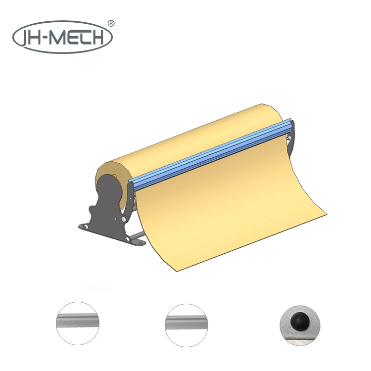 JH-Mech новый стиль Подарочный диспенсер для рулонов деформационной бумаги пользовательский многоцелевой резак подарочных магазинов настенный Лучшая