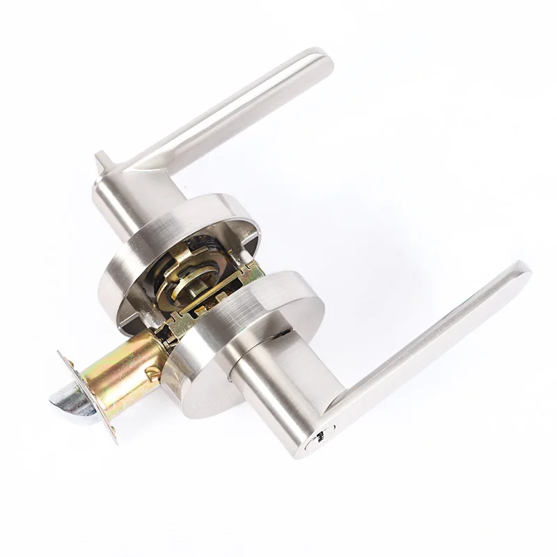 
Factory Price High Quality Stainless Steel Hotel Wooden Door Lever Handle Lock 