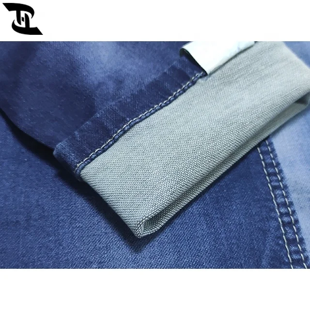 2021 Hot sale fake knitted denim jeans fabric and muslin fabric YH381