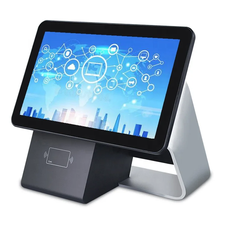 17 inch Aluminum registratori di cassa business machines pos win pos system for supermarket