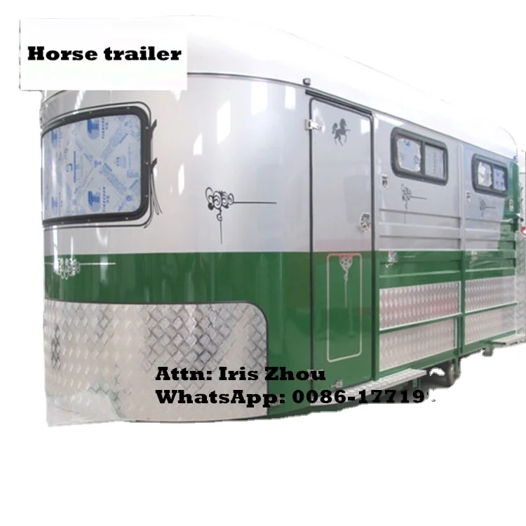 2023 China factory direct sale 3 horse angle load float, trailer with Australian standard