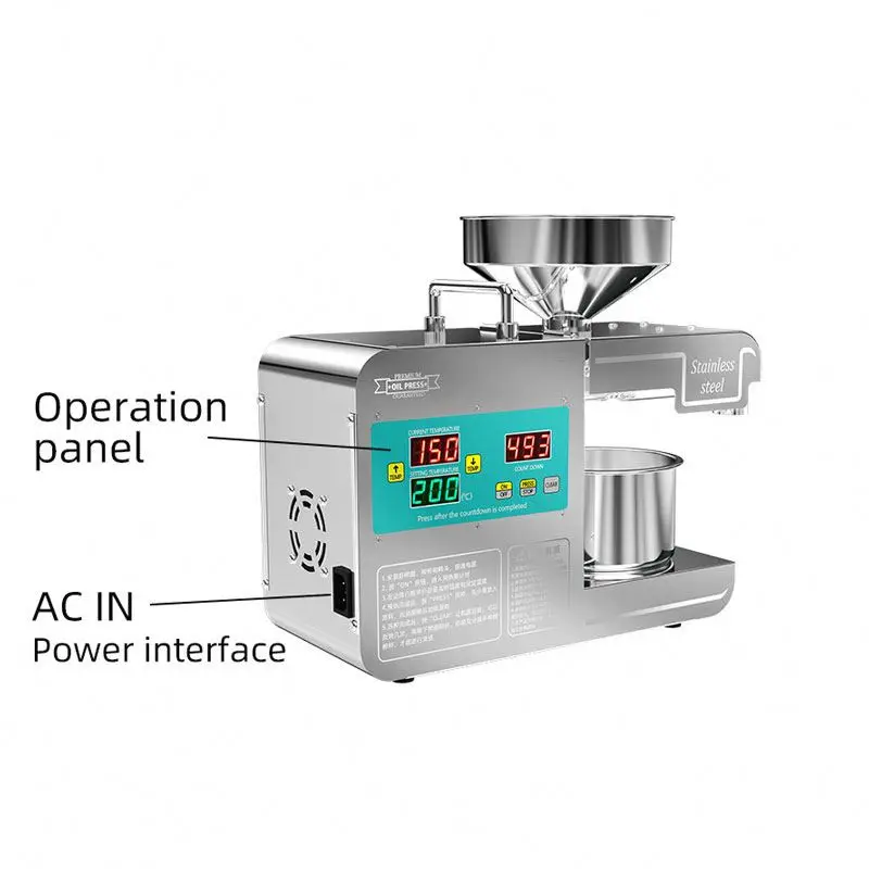 Good quality fully automatic mustard oil mill essential oil making machine