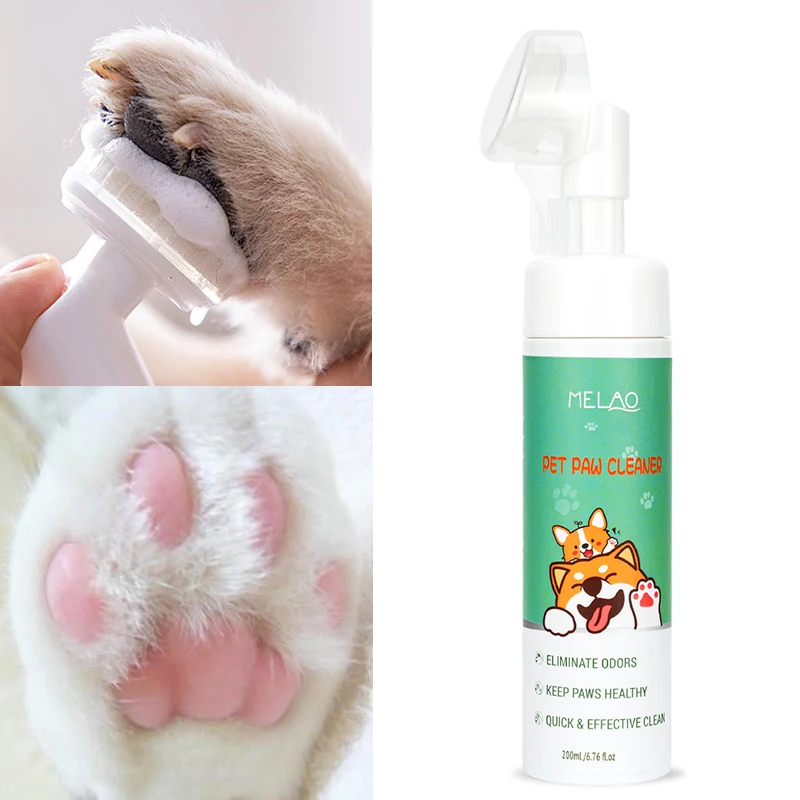 Private Label Large Medium Small Size Waterless Dog Paw Cleaner Dog Paw Balm For Heal Dry Cracked Nose 4 In 1 Dog Paw Care Kit