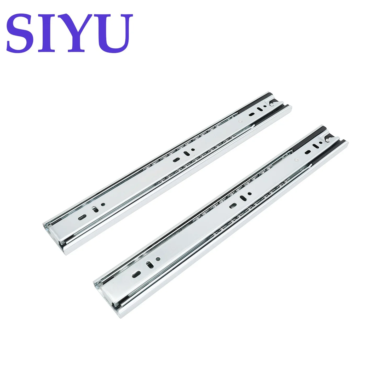 45mm self-closing drawer slide, telescopic channel from China