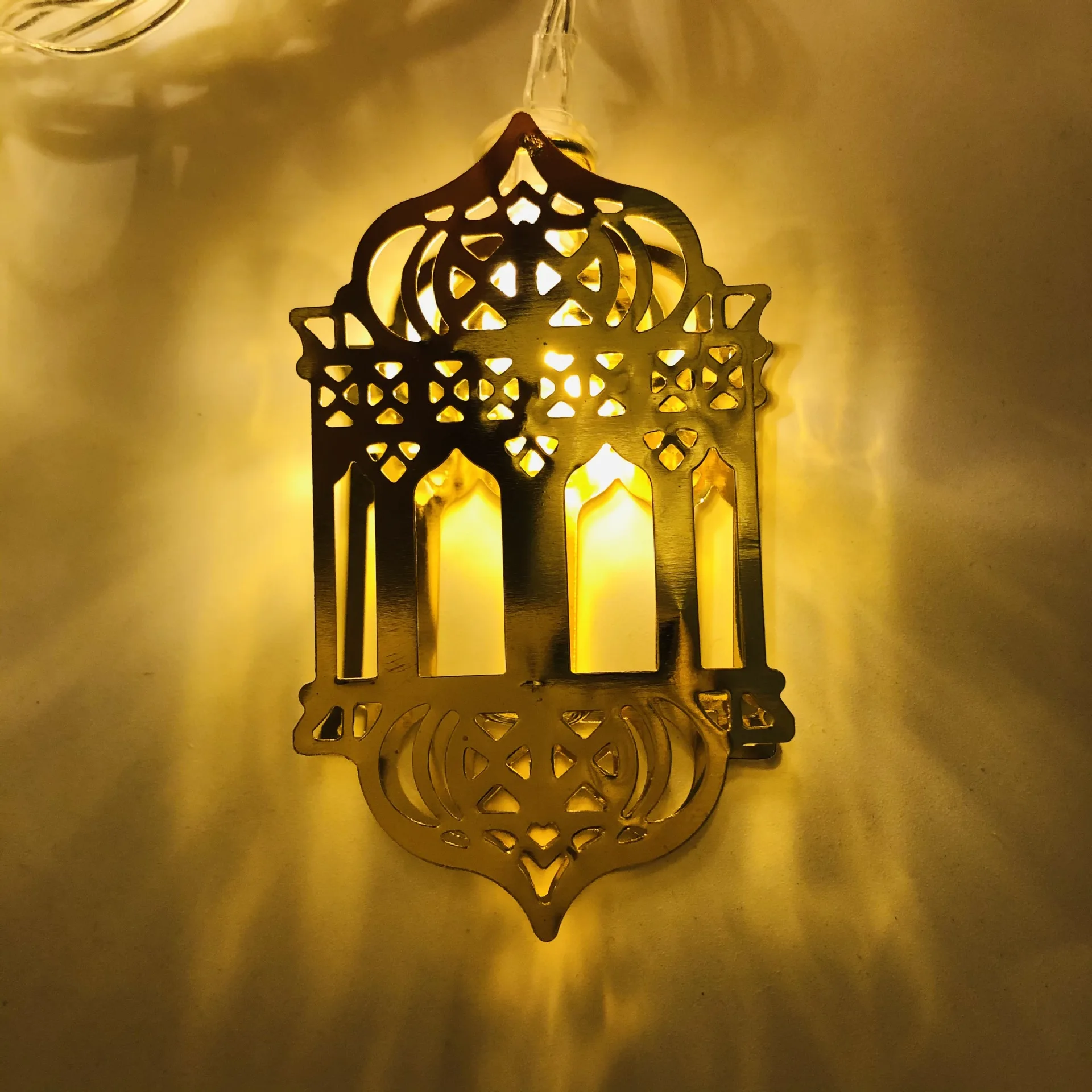 Palmy Islamic Crafts Muslim Holiday Led String Lamp 1.65 Meters 10 Lamps Eid Mubarak Ramadan Decoration Ramadan Led Light