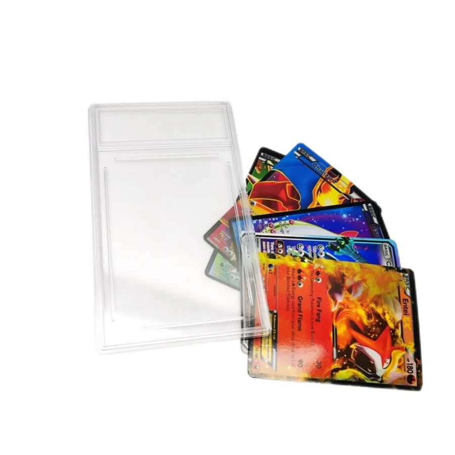 Wholesale Clear Acrylic Protection Display Case Booster Box Packs Playing Card Business Card Acrylic Card Box for Pokemon
