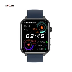 TKYUAN Factory E200 ECG PPG body temperature 1.72 inch blood pressure blood oxygen SPO2 heart rate monitoring smart watch