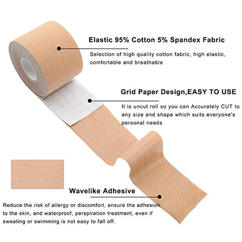 Manufacture Provide Hot Selling Customized Skins Boobs Breast Body Tape Lifting Push Up Tape for Bra Underwear