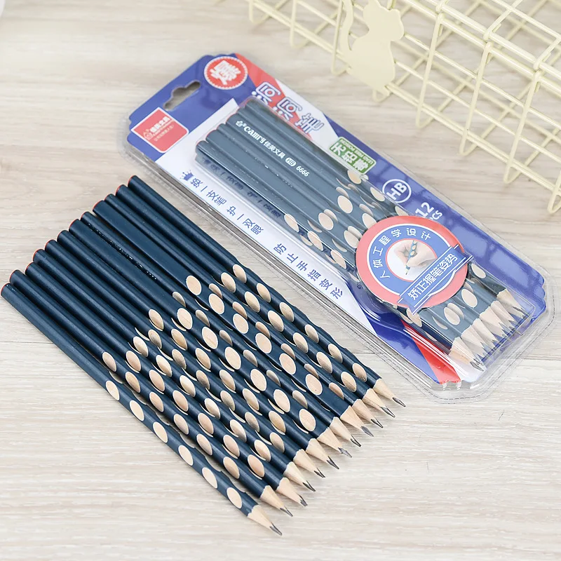 Wood Pencil Custom Logo Art Writing HB 2B Black Bag Cheap Set Body Good Lead Packing School Packaging Office Color Printing Type