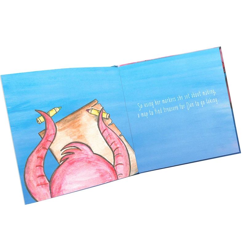 Custom Hardcover Learning Anime Kids Board Book Children Book Printing