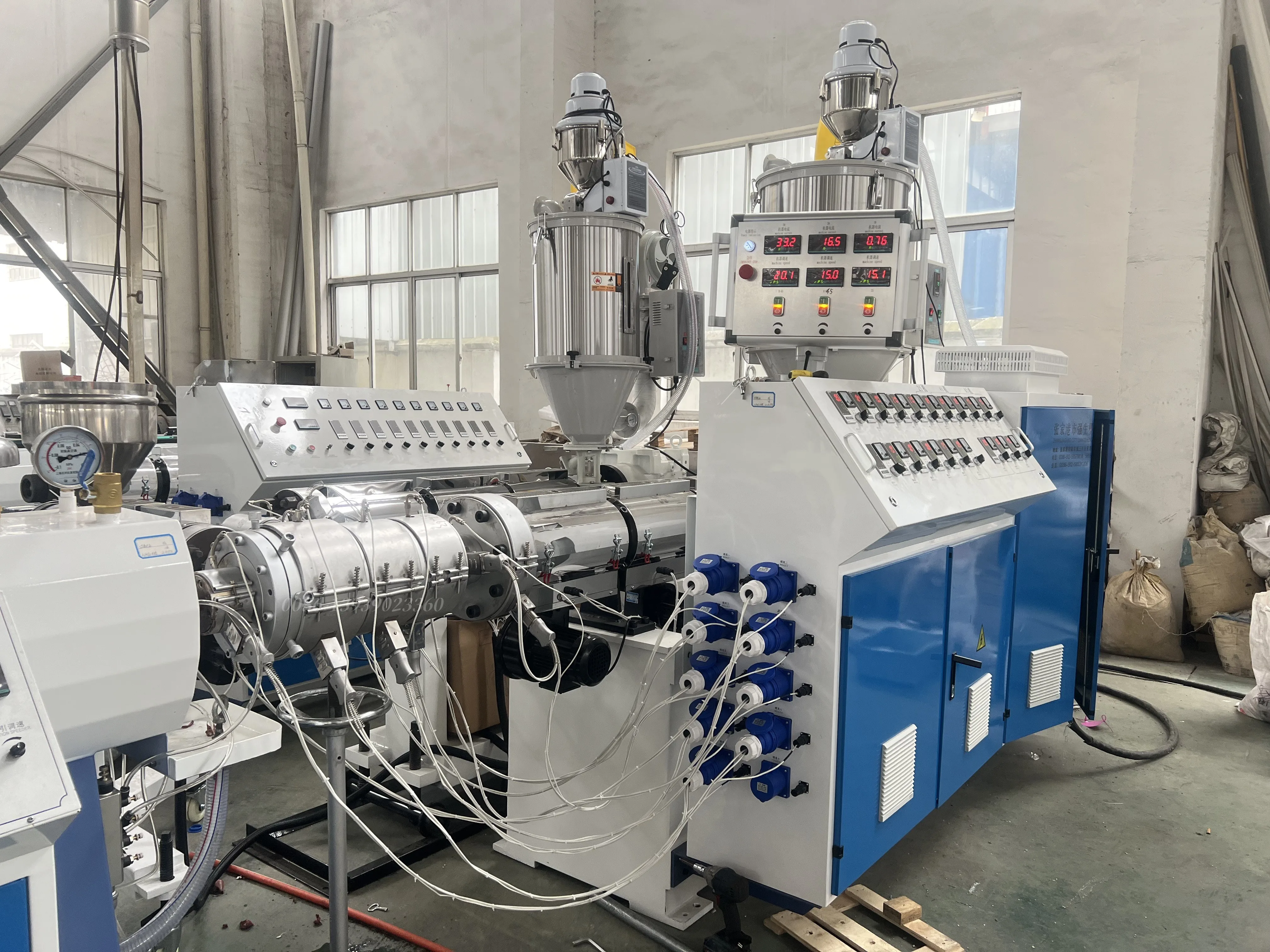 3 layers PPR PPH Pipe Extrusion Production Line/3 Layers PP-R PP-H Pipe coextruder Machine