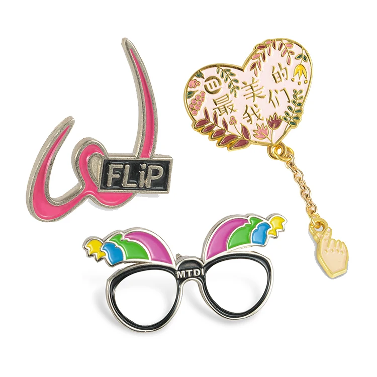 Wholesale No Minimum Metal Pins Creative Brooch Anime Hard Enamel Pins Soft Lapel Badge Manufacturer Custom Enamel Pin