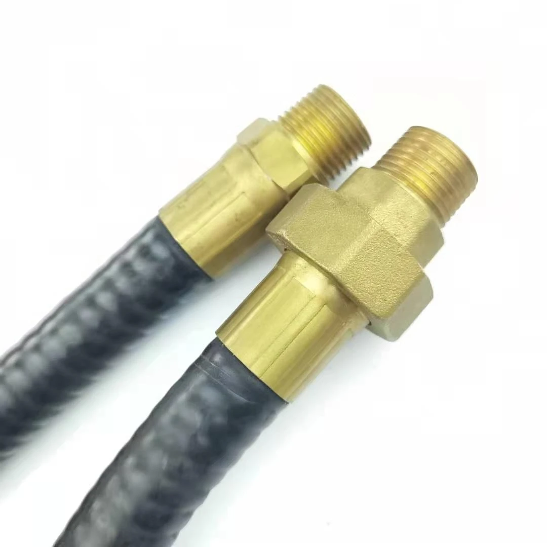 ZG Egyptian stainless steel hydraulic rubber gas cooker hose flexible Corrugated natural pipe