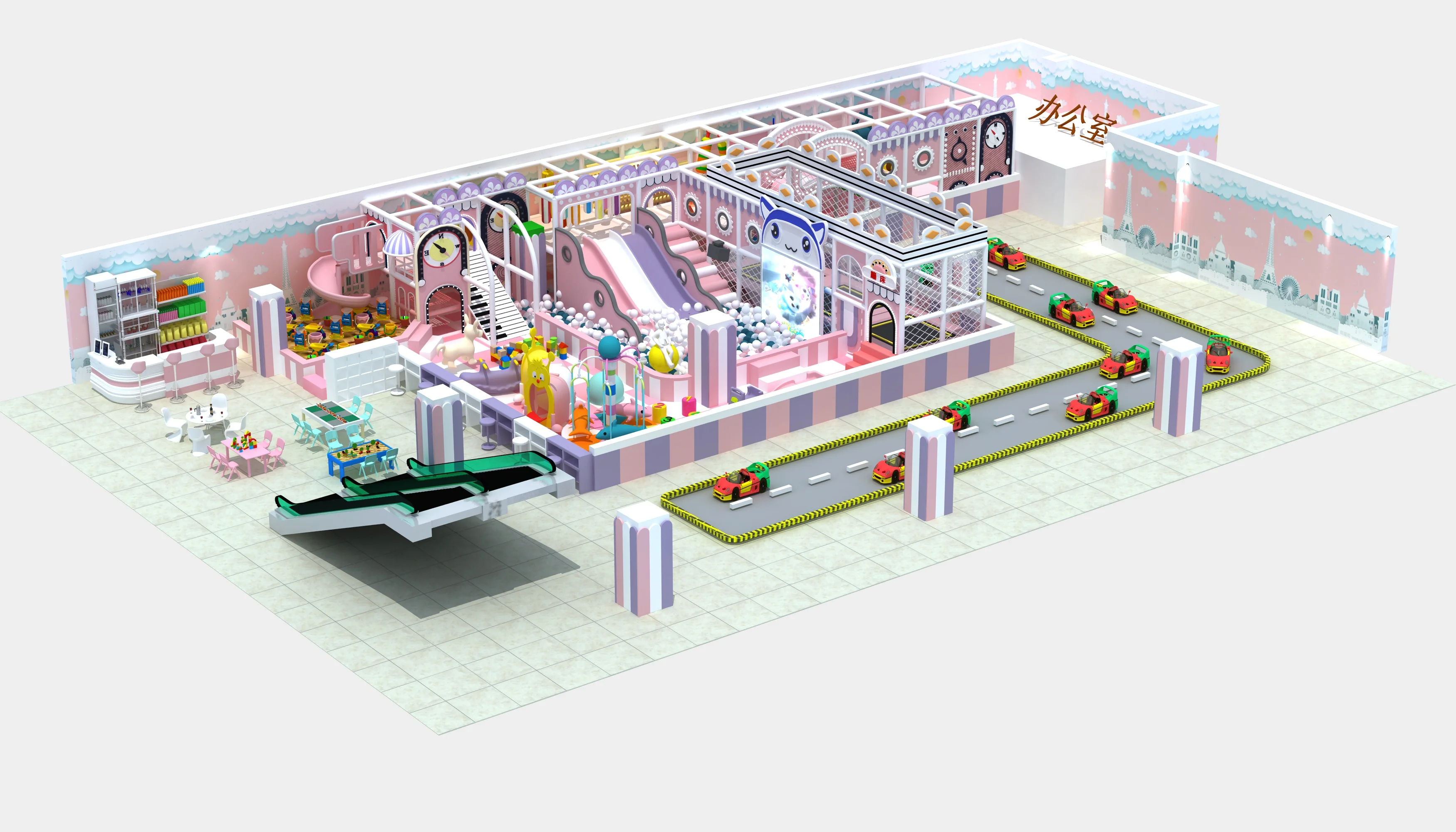 2024 Large Maze Playland Soft Adventure Kids Play Center Children Indoor Playground For Fun For Shopping Mall