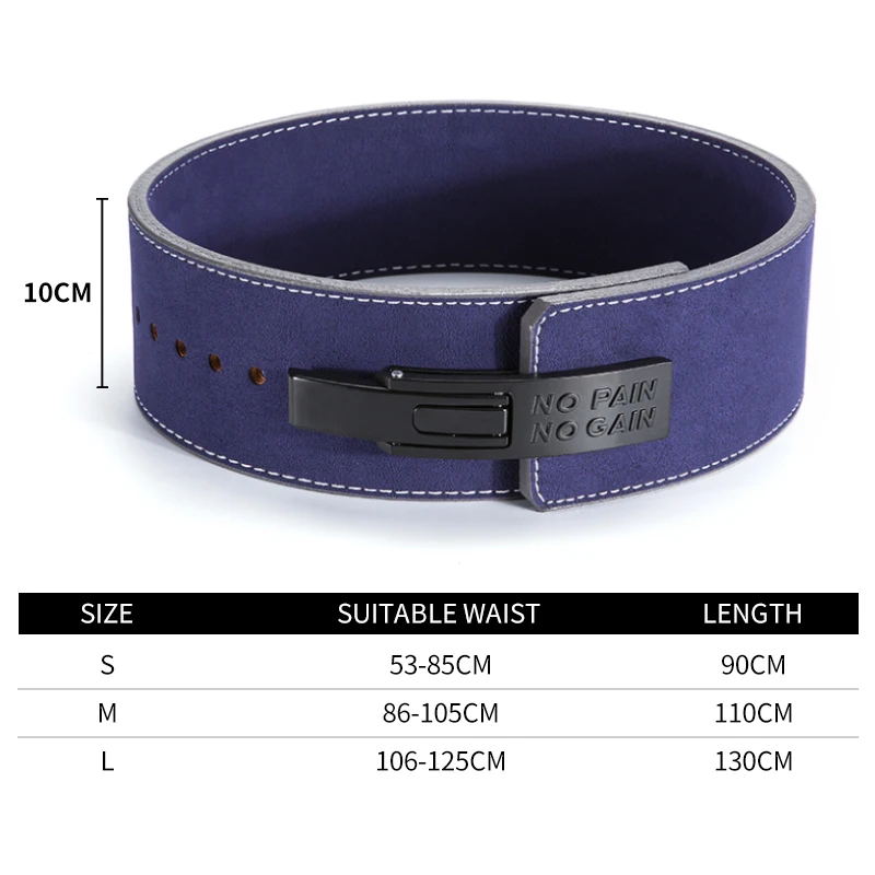 Fitness Body building cowhide gym waist trainer belts for men lever weight lifting belt leather weightlifting