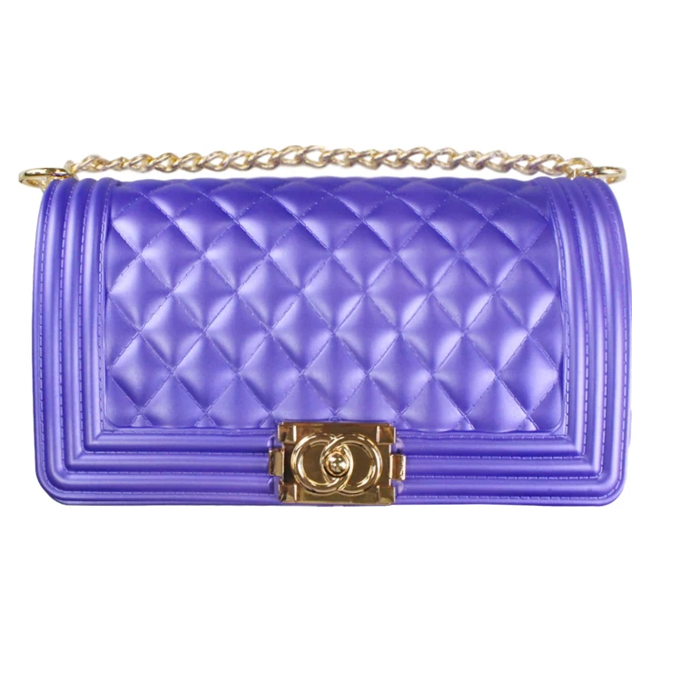 2021 Fashion luxury rainbow purse chain lady colorful bags candy jelly hand bags handbags clear women purses handbag jelly bag