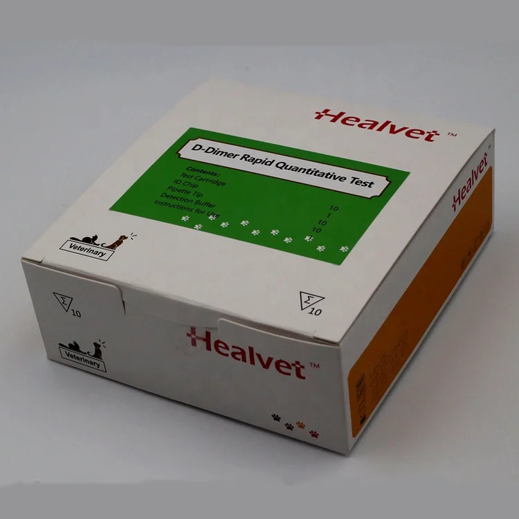Veterinary Clinic Pet Diagnostic Dog Test Strip Coagulation Markers D Dimer Reagent For Dog