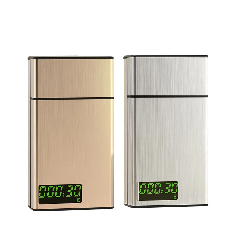 Smart cigarette box aid smoking cessation control device 20pcs cigarette case for thin cigarette metal timing lock box