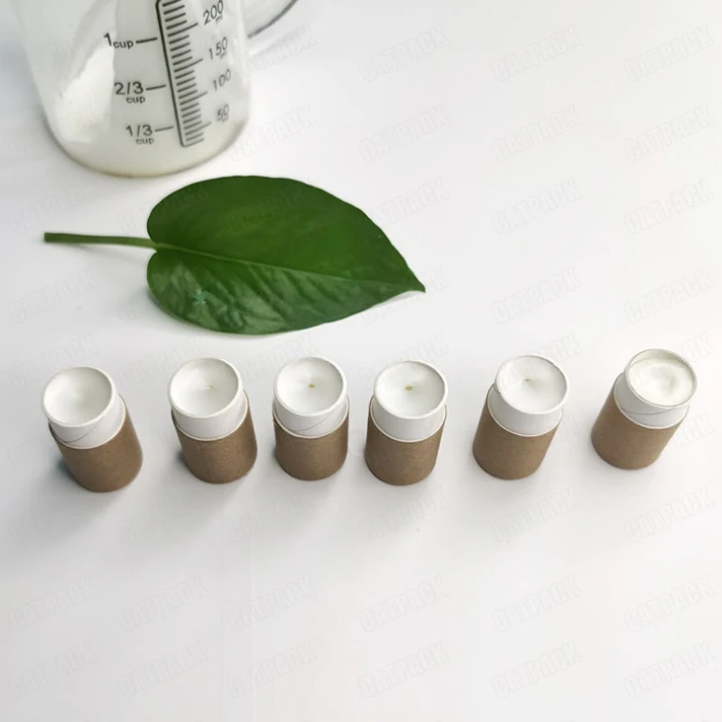 Eco Friendly Kraft Paper Tubes Biodegradable  Deodorant Stick Packaging