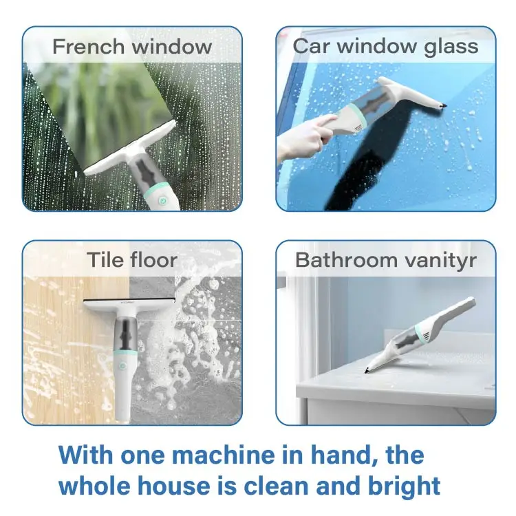 Cordless Electric Handheld window squeegee vacuum cleaner New designed Cordless 2 in 1 Automatic squeegee