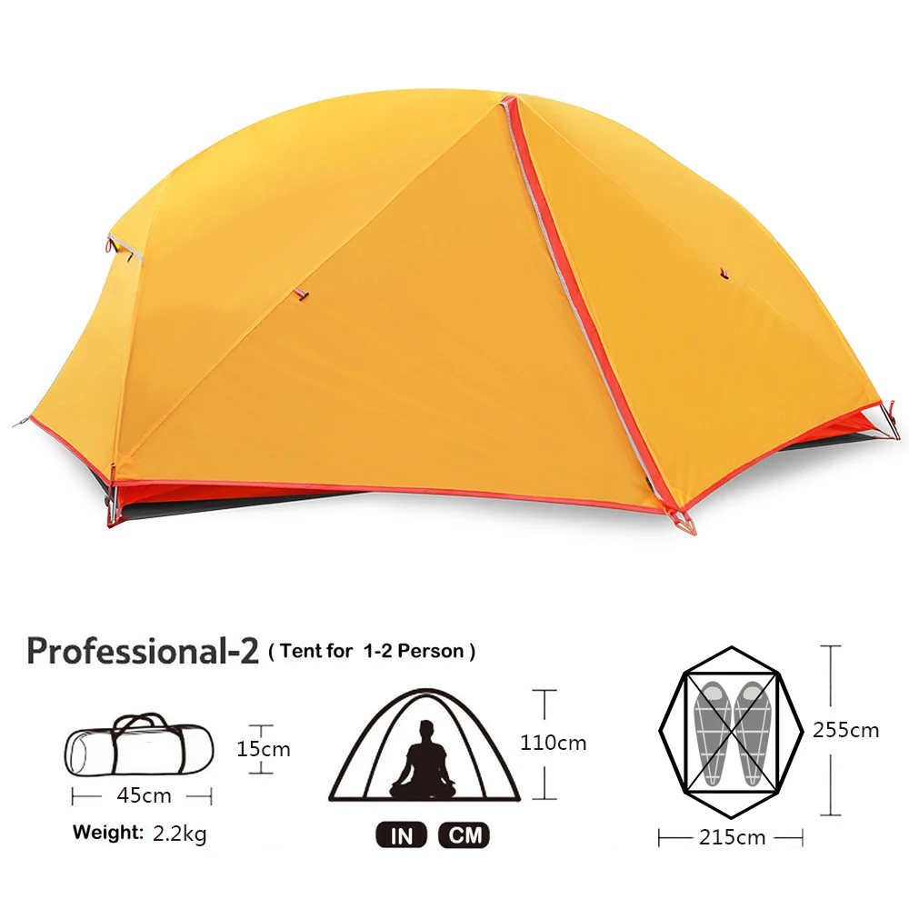 High quality 2-3 person glamping tent for outdoor camping outdoor waterproof canvas tent