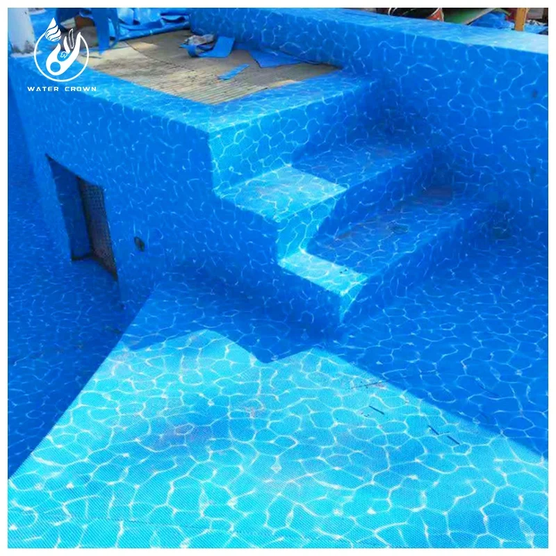 Hot Sale PVC Film Swimming Pool Liners Anti-ultraviolet Waterproof Mosaic Custom Logo Vinyl Pool Liners