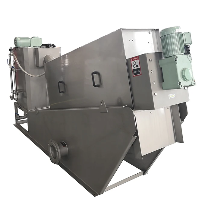 algae industrial sewage sludge screw press machine