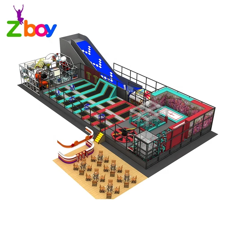 Hot Sale 7x4x5 Kids Indoor Sports Training Equipment Ninja Warrior Obstacles Courses