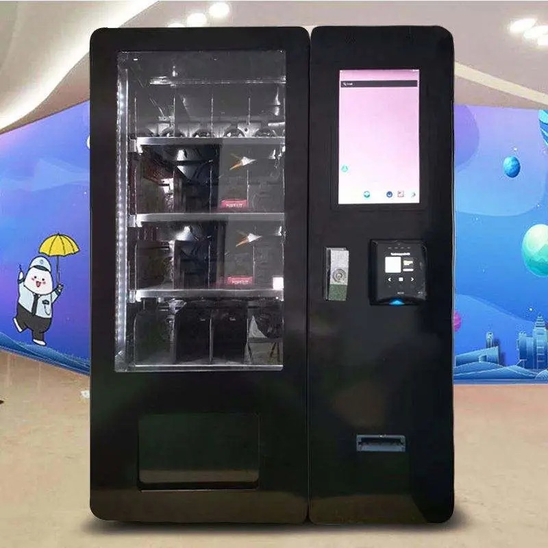Small vending machine hair cosmetics eyelash beauty vending machine with QR code scanner Credit Card reader Cash coin charger