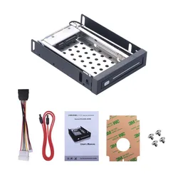Unestech 2.5' SATA HDD Mobile Rack ,Support Hot- Swap for 3.5' Floppy Drive Bay