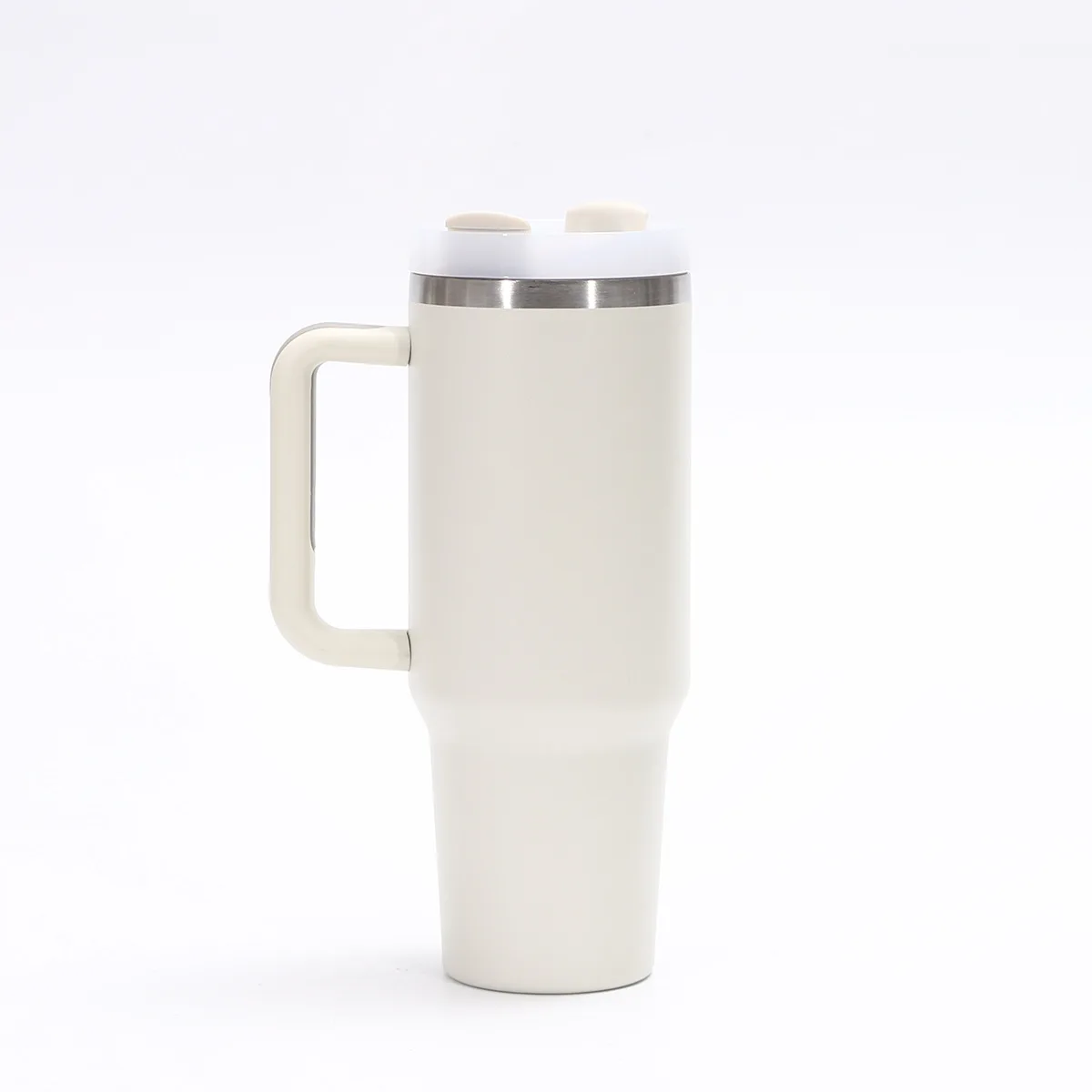Safe Double Wall 304 Stainless Steel 40 oz Insulated Coffee Cup Outdoor Travel Mug 40oz Tumbler with Handle and Straw