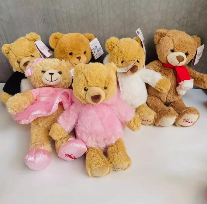 Customized Cute Teddy Bear Plush Toy with Bow Tie Brawl Stars Inspired Teddy Bear Doll Gift