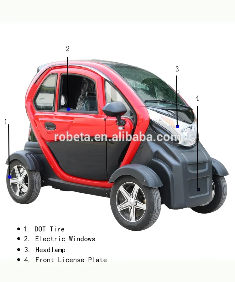 Fully Closed Mini Adults Handicapped Electric Car Electric Scooter 4 Wheel