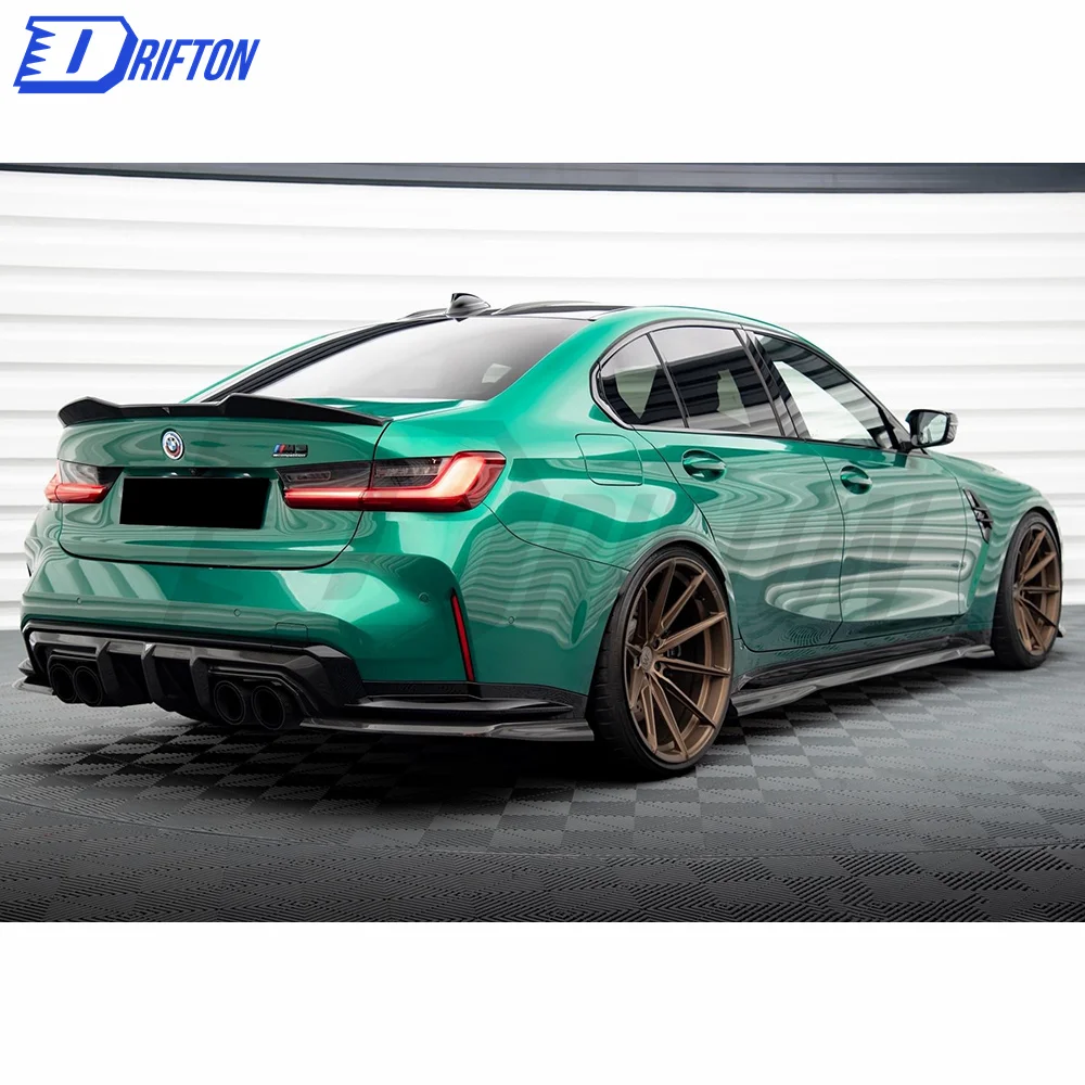 MT Style Dry Carbon Fiber Rear Splitter For BMW G82 M4 G80 M3