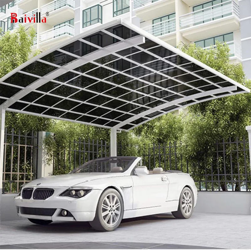 China Factory Design Production Strong And Durable Cantilever Polycarbonate Carport
