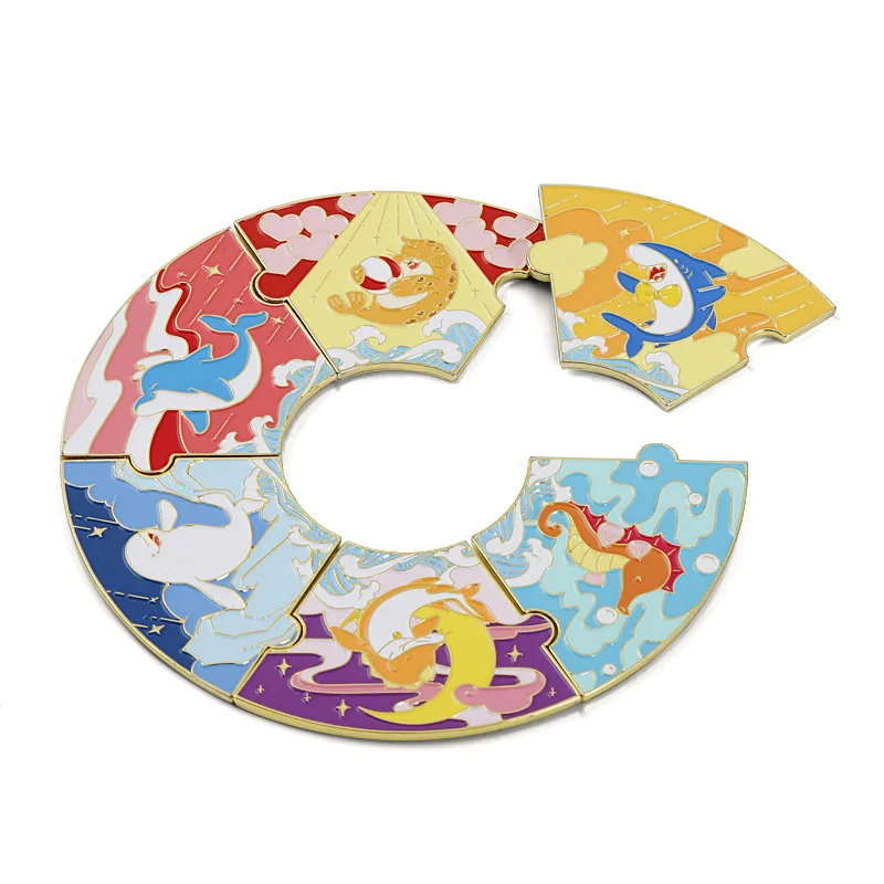 Factory Customized Design Metal Crafts Fridge Magnets Aquarium Souvenir Enamel Fridge Magnet