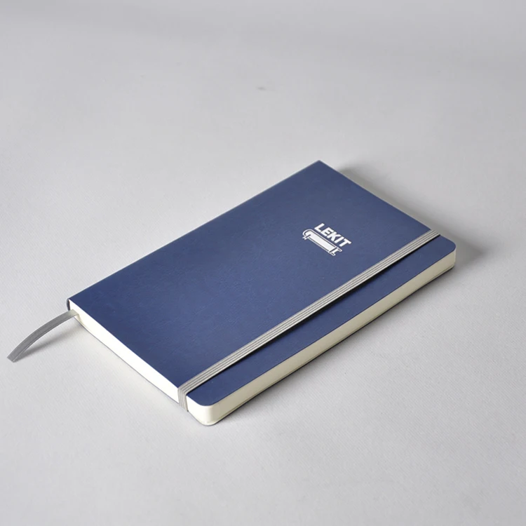 2023 Hot Sale Small MOQ Soft Cover High Quality Lined NoteBooks A5 Custom Logo Business Pu Leather Note Book for Gift