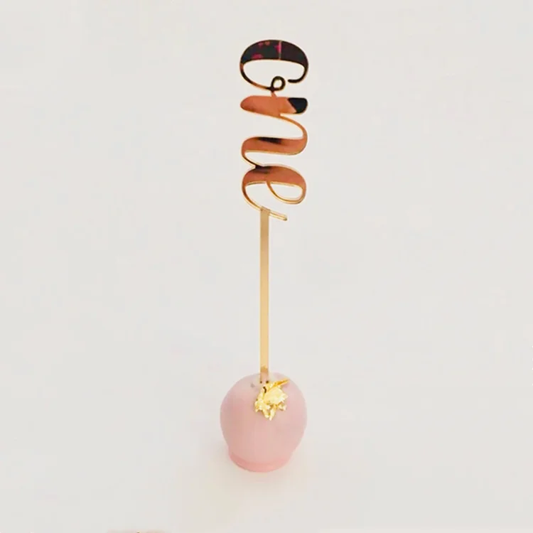 Custom Acrylic Cake Pop Sticks Perspex Birthday Cake Toppers Anniversary Parties