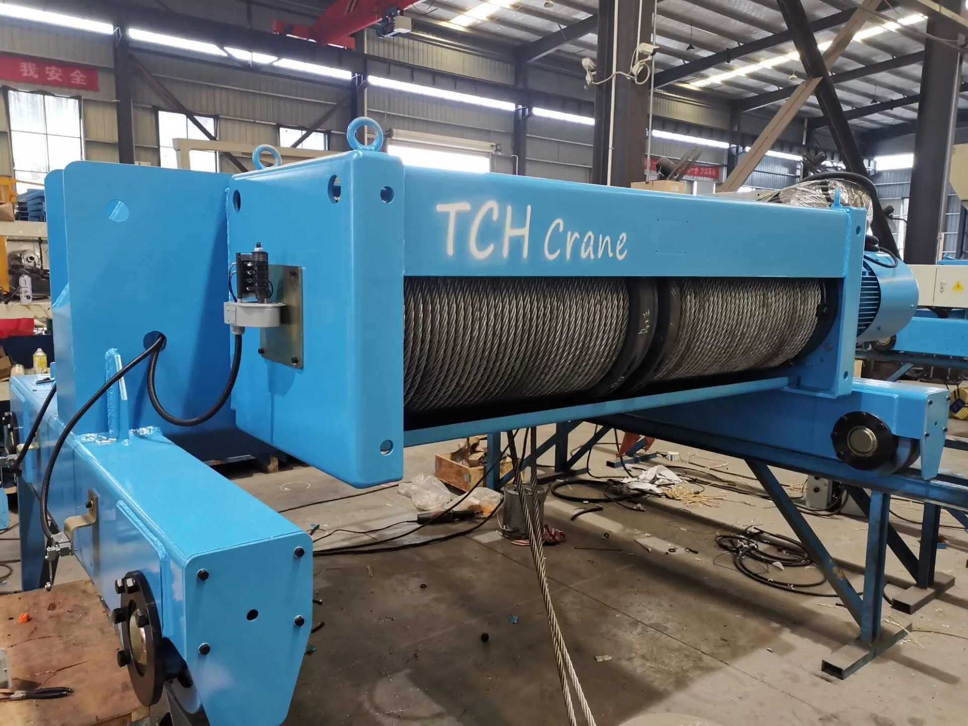 VISION Electric hoist European style wire rope hoist double girder crane hoist