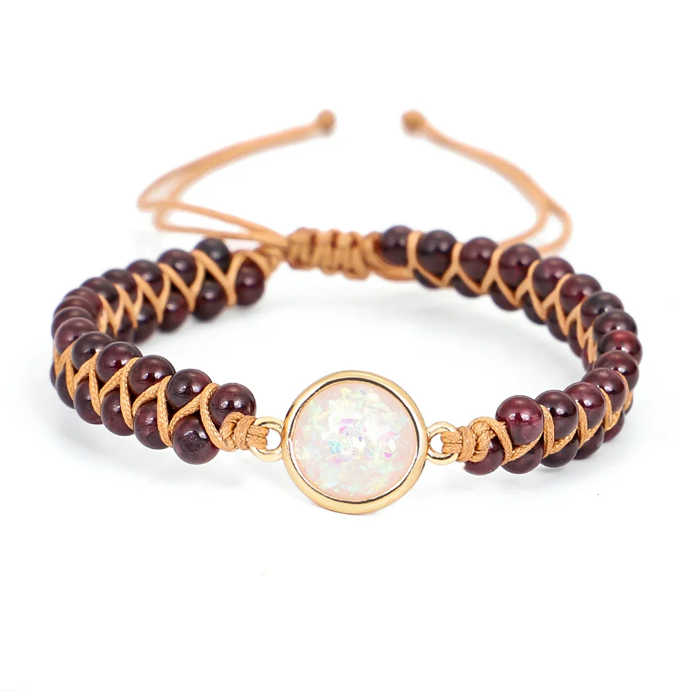  New Fashion High Quality Vintage Women Jewelry Natural Gemstone Stone Beads Macrame