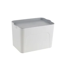 Home use multi color waterproof plastic storage boxes & bins clothes toy organizer with handle