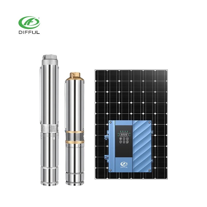 China Difful brand 2HP ac/dc hybrid solar pump solar pumps for farm