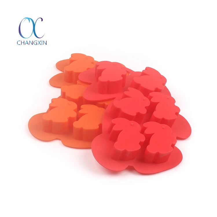 Wholesale Food Grade Rabbit Shape Baking Mould Silicone Panna Cotta Mold