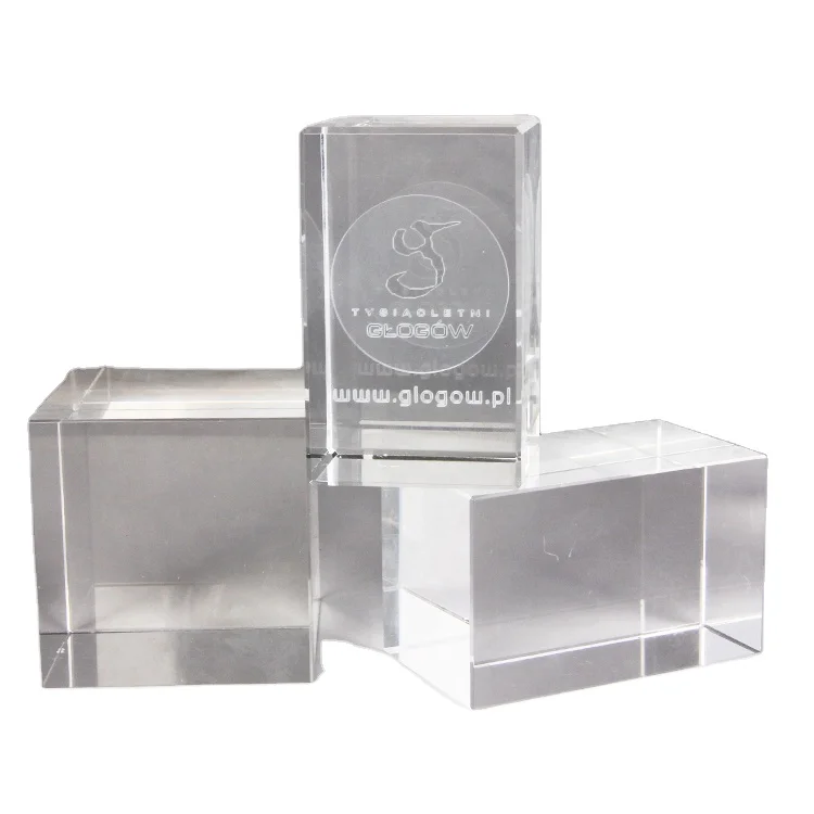 3D Laser Crystal glass Cube Modle 3D Laser Figure for decoration gift or souvenir