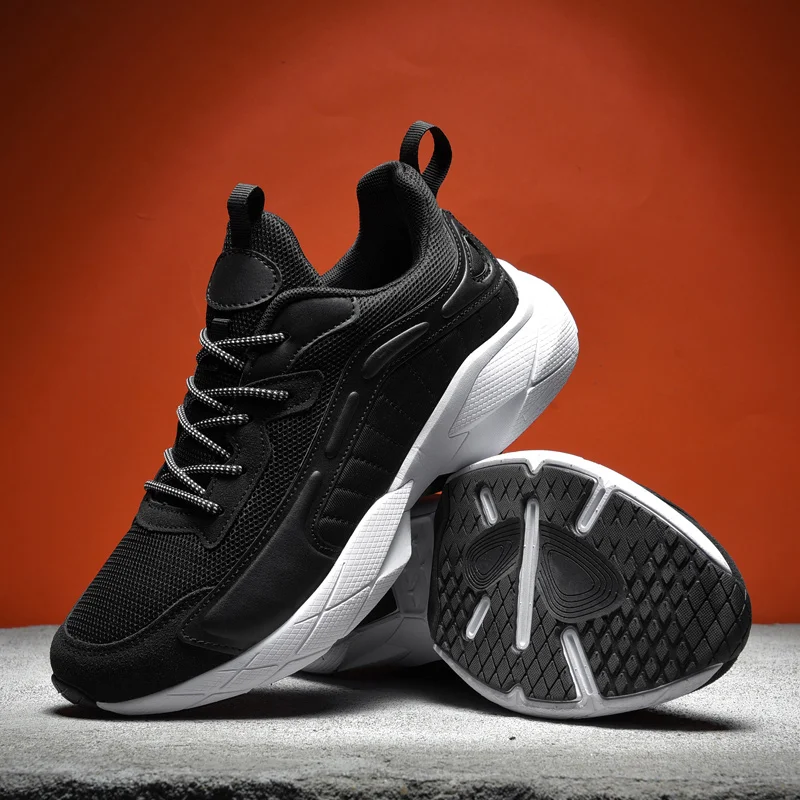 
High quality size 39-46 Comfortable running sneakers Platform heighten casual sports shoes for men 