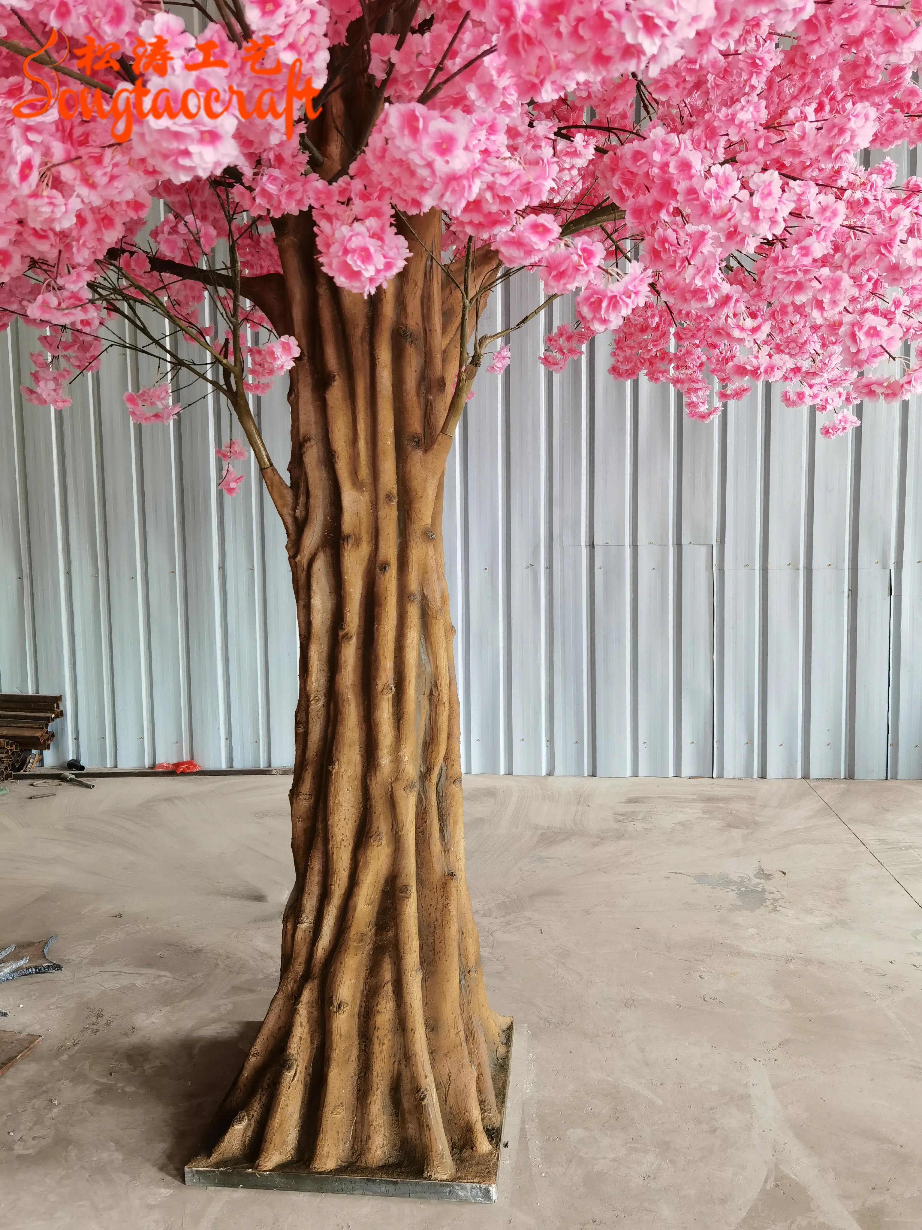 tall 8ft artificial decoration restaurant fake cherry blossom sakura trees for wedding