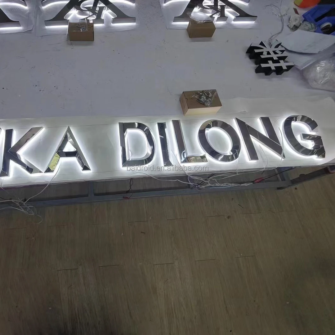 Custom restaurant cafe led illuminated signs led light box signage projecting sign