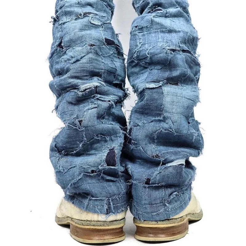 DiZNEW Manufacturers produce customized new personality ripped jeans for men