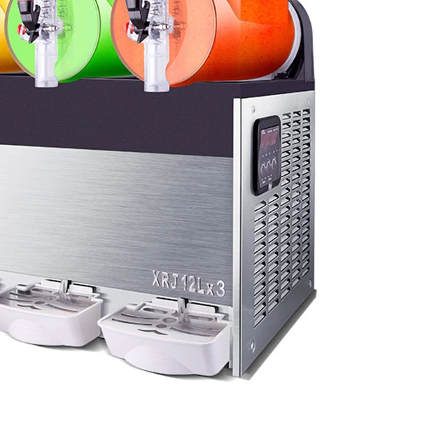 Commercial Frozen Triple Tanks Electric Snow Melting Machine On Sale 12L/Tank Slush Machines